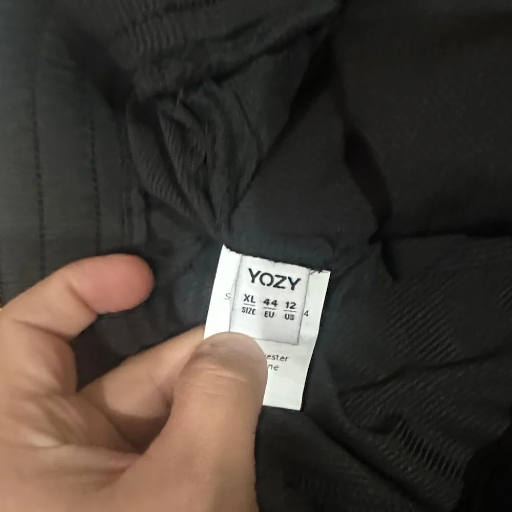 NEW Black Wide-Leg Pants size XL - Picture 2 of 7